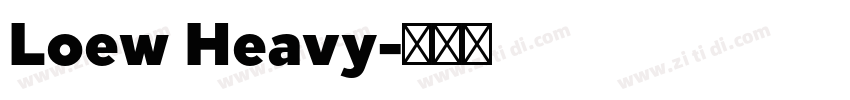 Loew Heavy字体转换